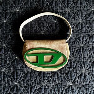 Diesel Tan Mini Bag with Vintage Aesthetic